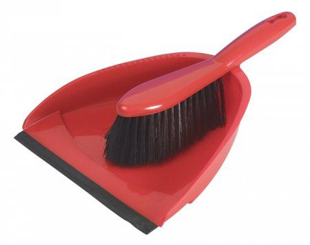 Kehrgarnitur Kunststoff rot - 128728