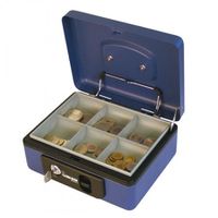 Geldkassette DeLuxe 2 blau - 197x154x80mm  BxTxH