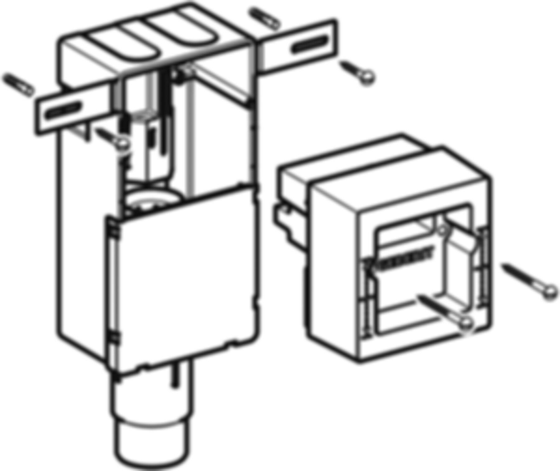 Geberit PE Wandeinbaukasten - zu Unterputz-Sifon