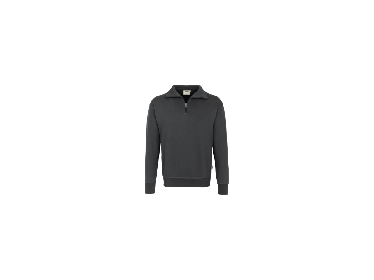 Zip-Sweatshirt Premium Gr. L, anthrazit - 70% Baumwolle, 30% Polyester