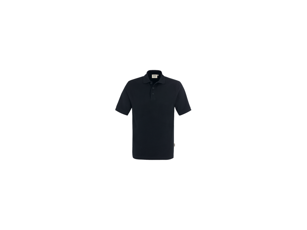 Poloshirt Classic Gr. L, schwarz - 100% Baumwolle