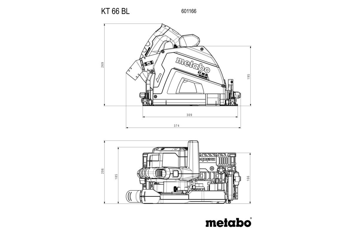 Tauchkreissäge KT66 BL+FS160 SET - Metabo