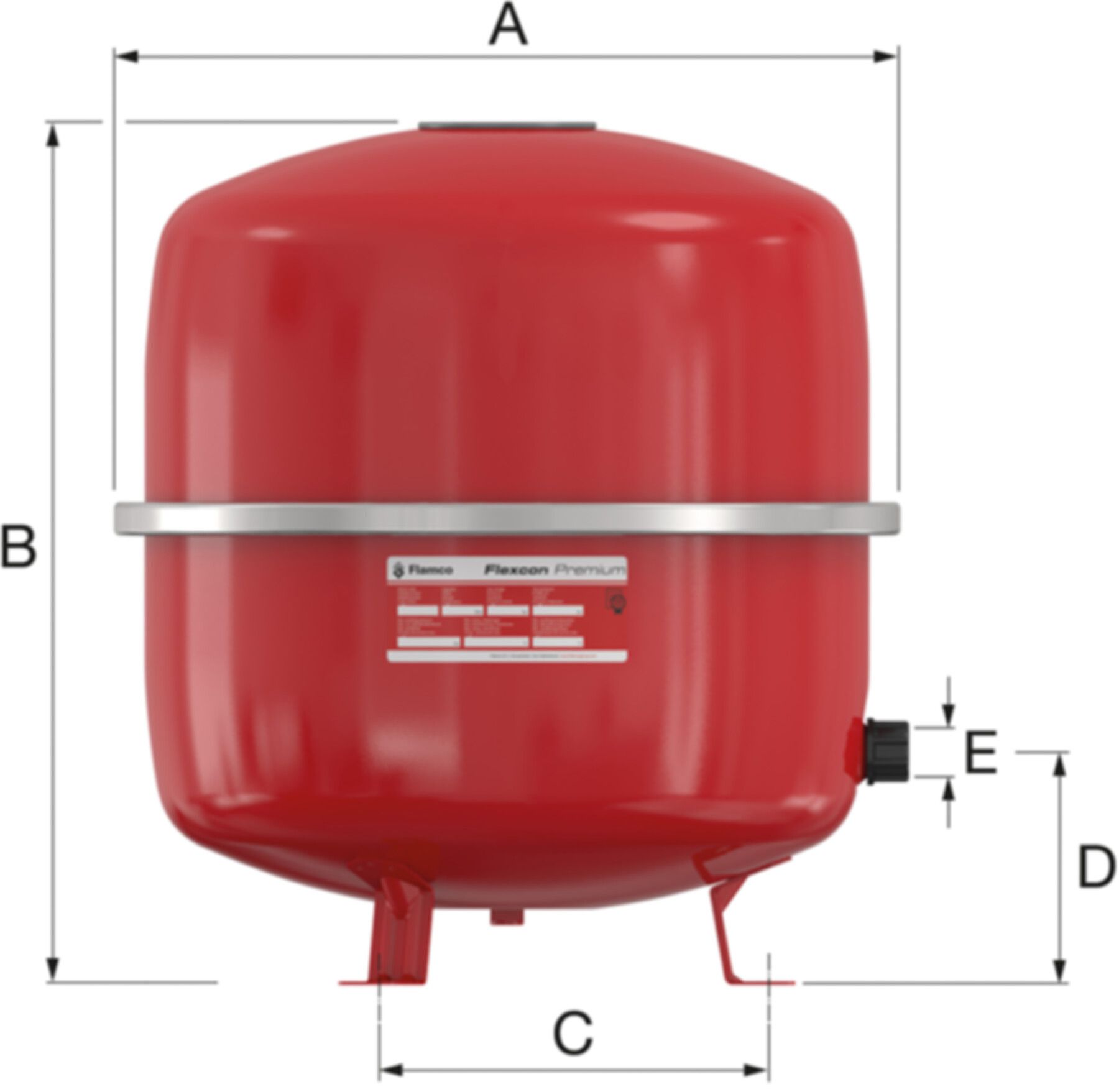 Druckausdehnungsgefässe FLAMCO Flexcon - 2-80