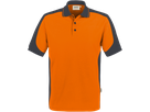 Poloshirt Contrast Perf. XL orange/anth. - 50% Baumwolle, 50% Polyester