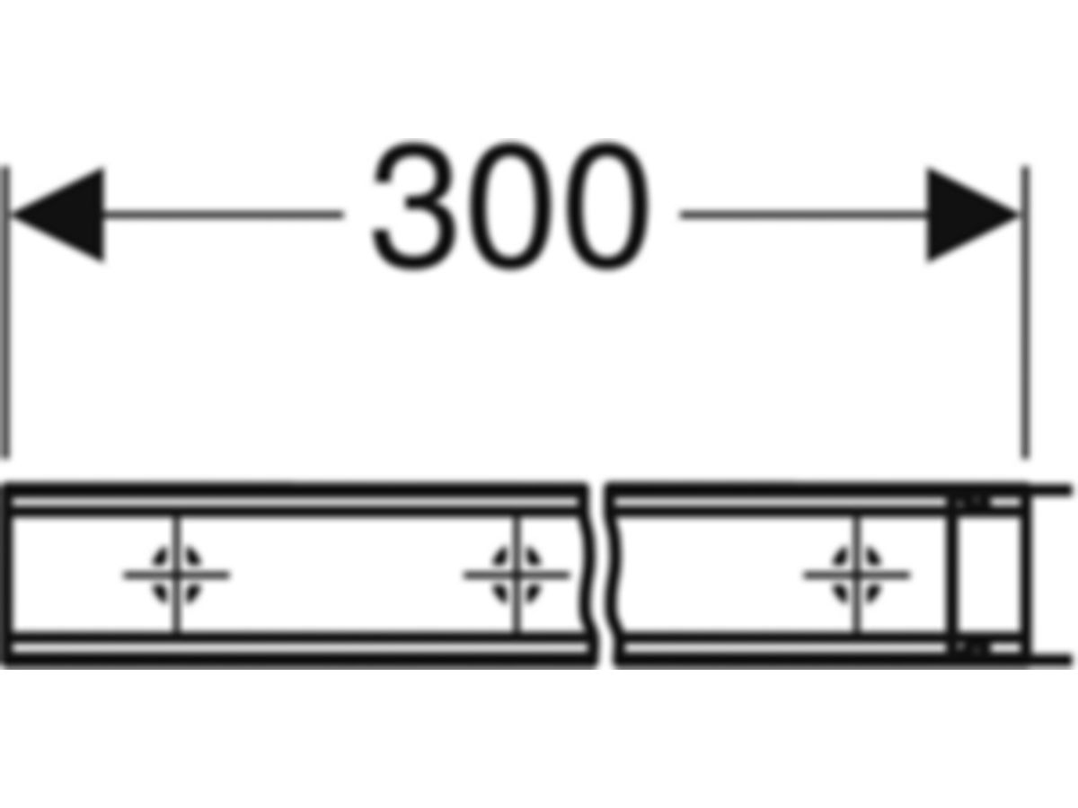 Geberit Duofix-Systemschiene à 3m - (1Set = 2x 3m)