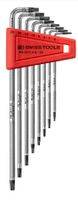 Winkelstiftschlüssel-Set Torx verchromt - PB 3411 CN Safety mit Halter Gr. 6-25