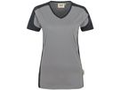 Damen-V-Shirt Contrast Performance - 50% Baumwolle, 50% Polyester, 160 g/m²