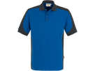 Poloshirt Contrast Perf. L royalb./anth. - 50% Baumwolle, 50% Polyester