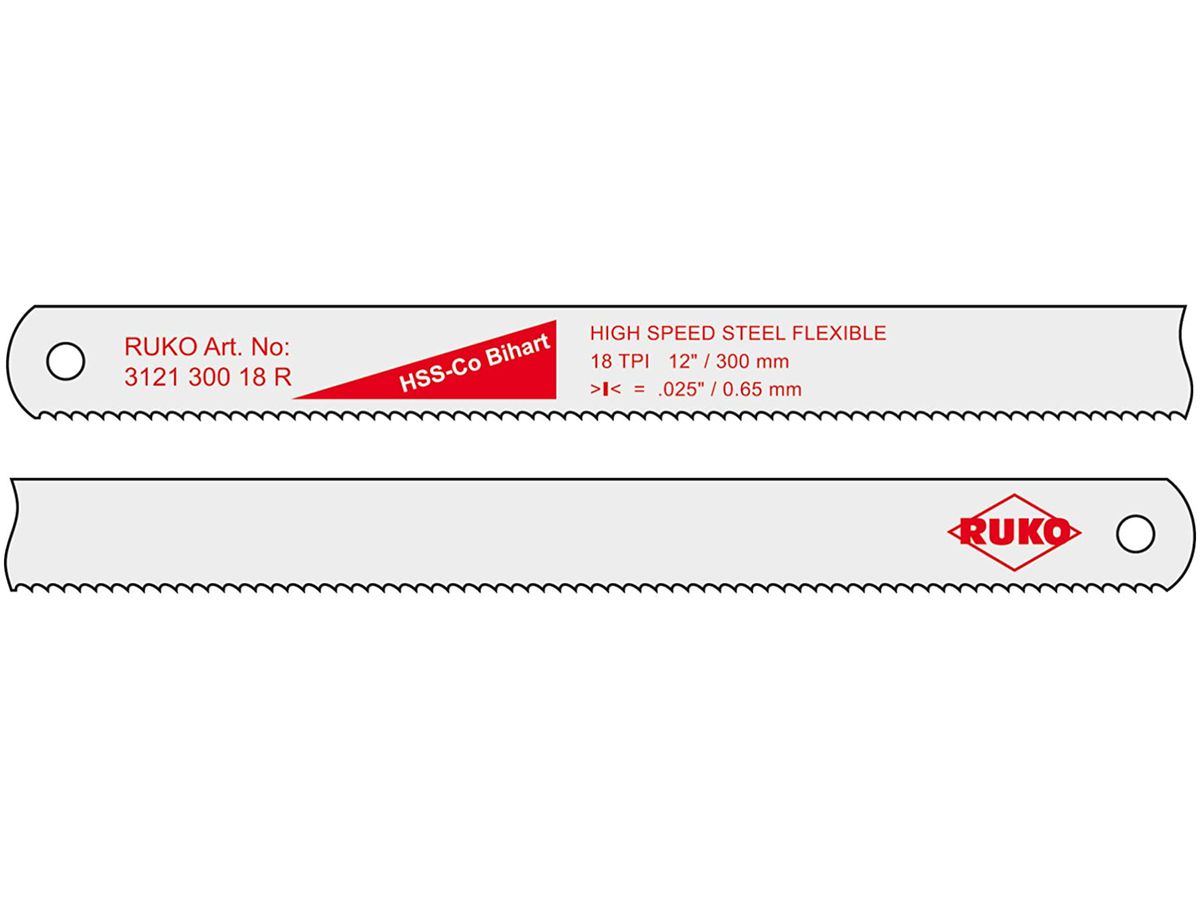 Handsägeblätter HSS Bi-Metall BS1224 - Ruko