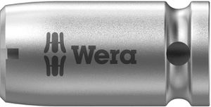 Adapter WERA 1/4" 4-kant x 6-kant innen - L= 25 mm, CH-V matt