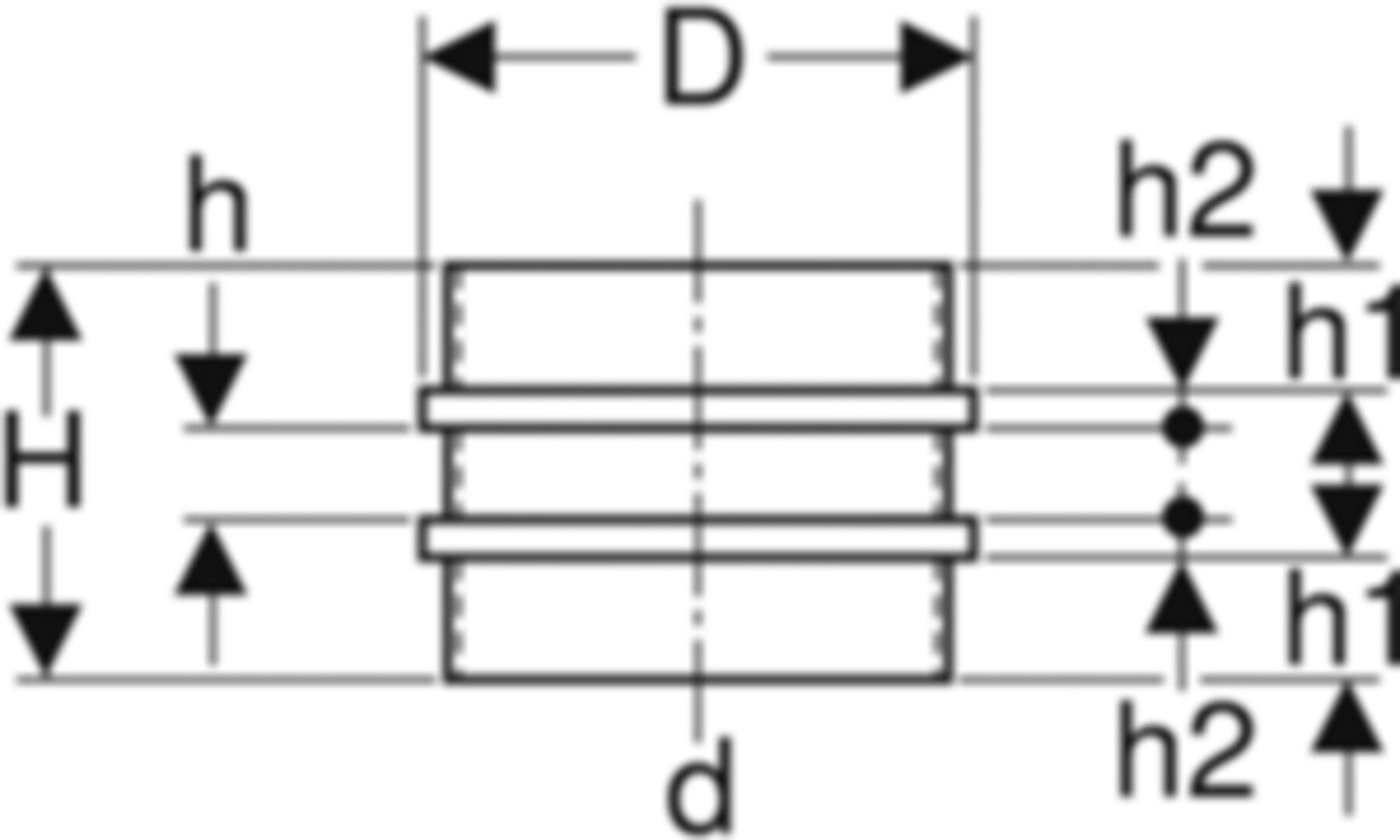 Geberit Bundbüchse mit Doppelbund