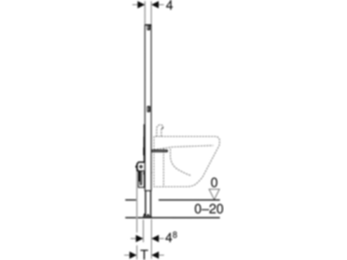 Geberit Duofix Wandbidet-Element - Typ 112