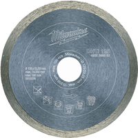 Diamanttrennscheibe MILWAUKEE DHTi 125mm - Keramik und Naturstein, geschlossen