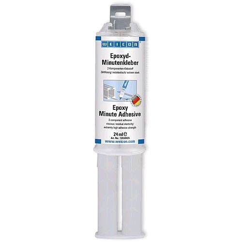 Klebstoff-Epoxyd Minutenkleber, Weicon - 24 ml, transp., zähflüss.,Tropfz. 3-5Min
