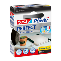 Gewebeband TESA Extra Power Perfect 19mm - kunststoffbeschichtet, wetterbeständig