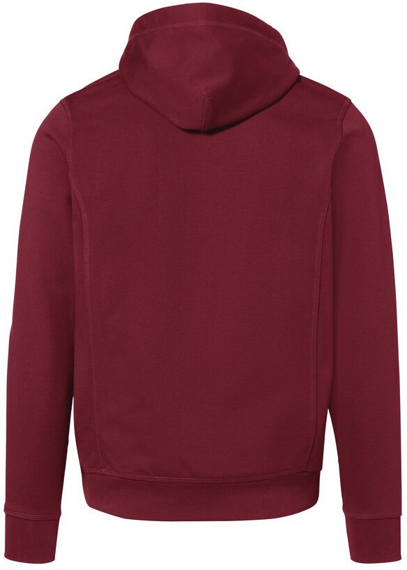 Kapuzenjacke Bonded, Gr. L - weinrot/silber