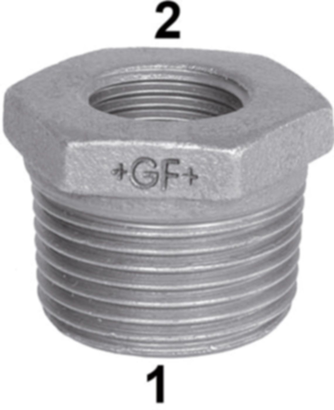 Nippel reduz. +GF+ 241 schwarz