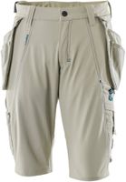 MASCOT Advanced Shorts, Grösse C42 - hellkhaki, abnehmbare Hängetaschen