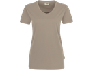 Damen-V-Shirt Performance Gr. 4XL, khaki - 50% Baumwolle, 50% Polyester, 160 g/m²