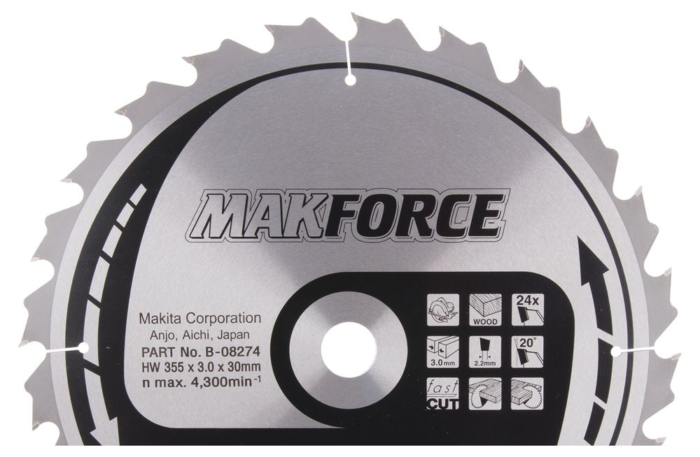 HM-Kreissägeblatt MAKITA ø 355x30 24Z