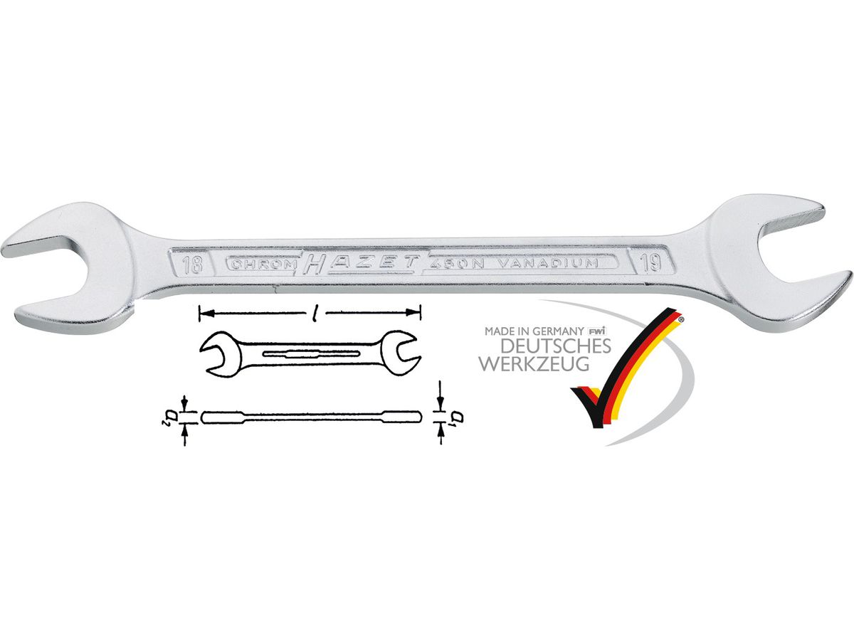 Gabelschlüssel HAZET 18 X 19