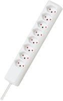 Steckdosenleiste ohne Schalter 8-fach - weiss T13