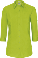 Bluse Vario-¾-Arm Perf. Gr. 2XL, kiwi - 50% Baumwolle, 50% Polyester, 120 g/m²