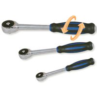 Umschaltknarre mit Drehgriff 1/2" - mit Ratschenfunktion durch drehen am Gri