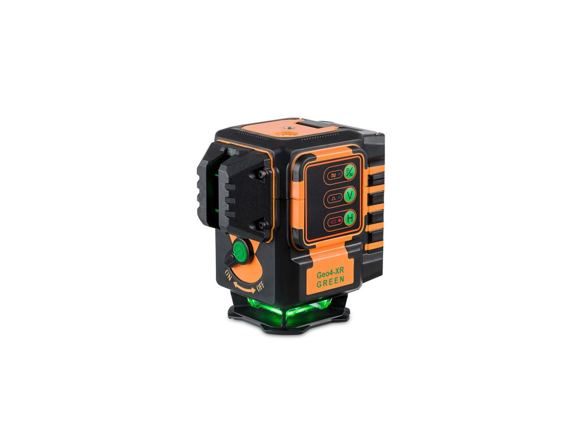 Kreuzlinien Laser grün GEO4-XR Green - Arbeitsberei bis 30m, 1x360° / 2x130°