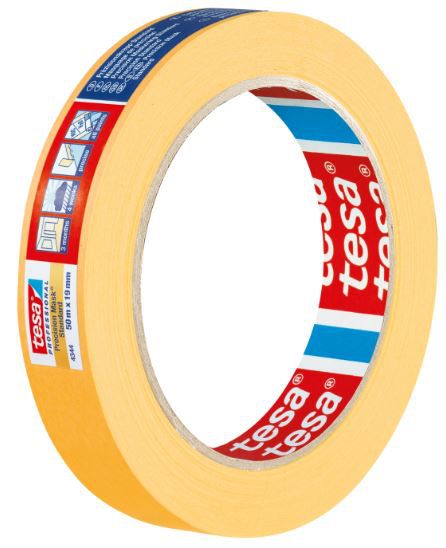 Abdeckband Tesakrepp 4344 - beige,braun, Profi