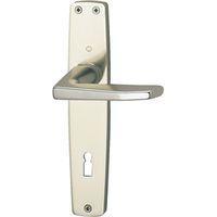 Drückerpaar HOPPE 111F Zürich 64x114 mm - Alu mattnickelfarbig eloxiert F2
