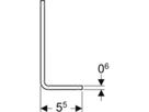 Geberit GIS-Montagewinkel lang - Gr. 12x5.5x5 cm (LXLXB)