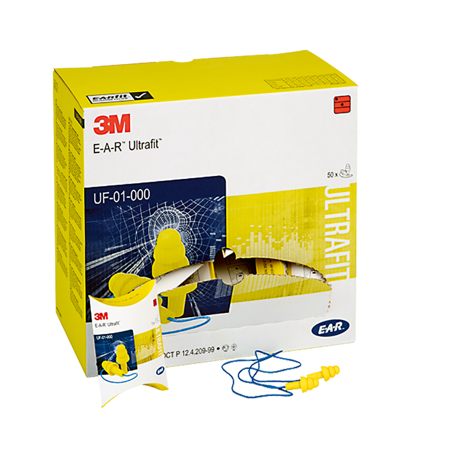 Gehörschutzstöpsel 3M EAR gelb Kunst- - stoff mit Lamellen, 1 Paar (50 Stk./Box)