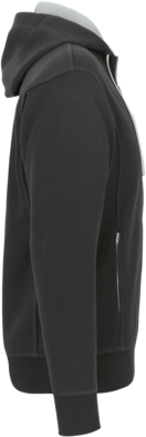 Kapuzenjacke Bonded M anthrazit/silber - 55% Polyester, 45% Baumwolle, 340 g/m²