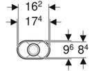 Geberit Trichter oval - mit integriertem Siphon