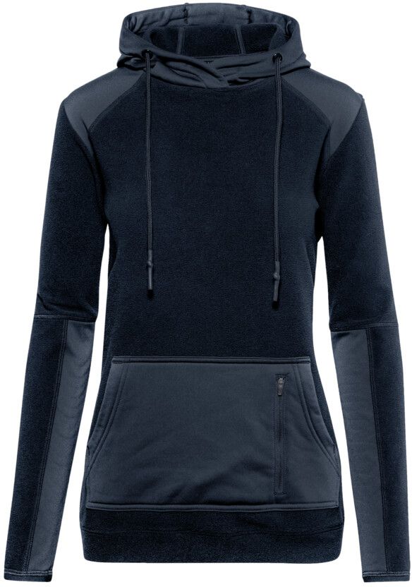 Damen Kapuzen-Stretchfleece Morris - tinte, 90% PES / 10% EL, 240 g/m²