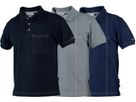 Polo-Shirt Basic Gr. L - Knopfverschluss (3 Knöpfe) blau
