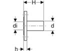 MPF-Flansch mit Steckende 76.1 mm - DN 65, PN 10/16