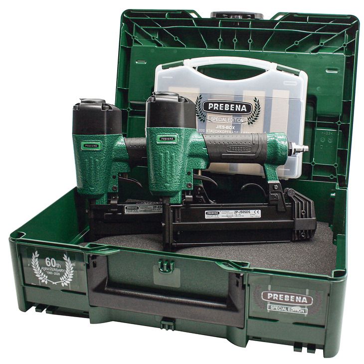 Druckluftklammergeräte SET - 2p-ES40SDS & 2p-J50SDS & Munitionbox