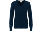 Damen-V-Pullover Prem.-Cotton XS tinte - 100% Baumwolle