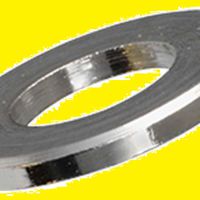 Scheiben mit Fase Messing vernickelt - DIN 125B
