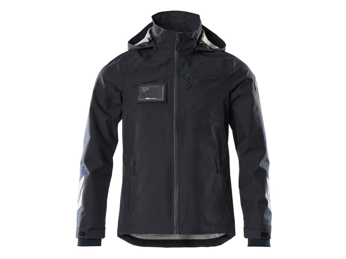 Hard Shell Jacke Gr. L - schwarzblau, wasserdicht