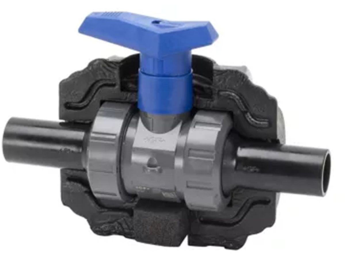 +GF+ COOL-FIT 2.0 Kugelhahn 40 mm - Typ 546 PVC-U freies Wellenende