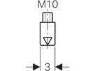 Geberit PluviaFix Aufhängeelement, M10 - Stahl verzinkt