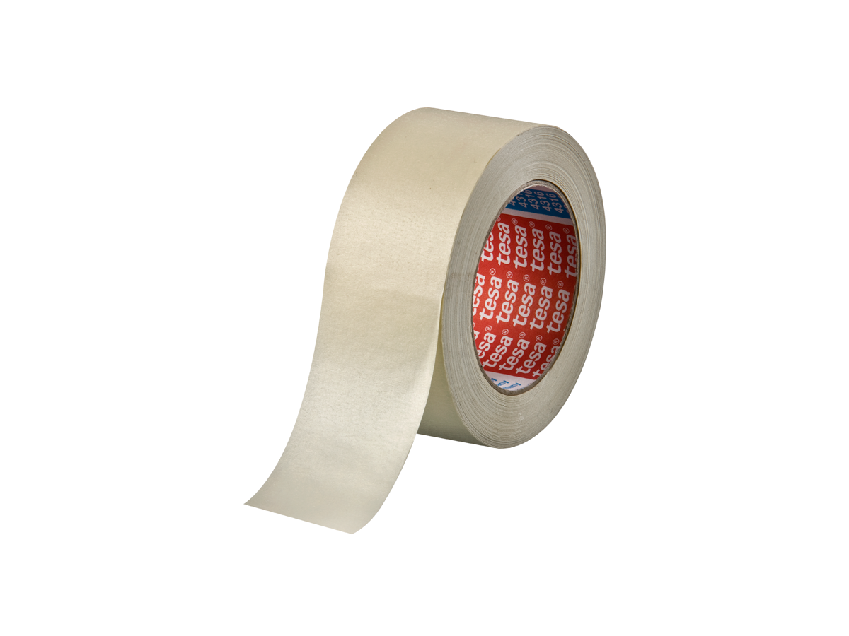 Abdeckband Tesakrepp 4316, bis 80°C - 50mmx50m, beige