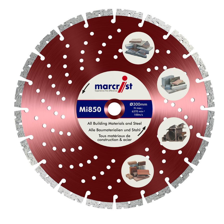Diamanttrennscheibe MI 850 S - Marcrist, Bau-Natur-und Stahlbetonprod.