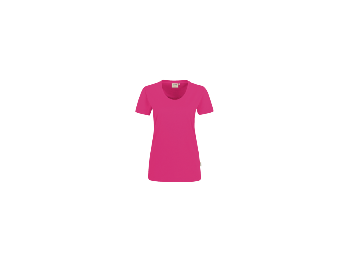 Damen-V-Shirt Perf. Gr. 4XL, magenta - 50% Baumwolle, 50% Polyester, 160 g/m²