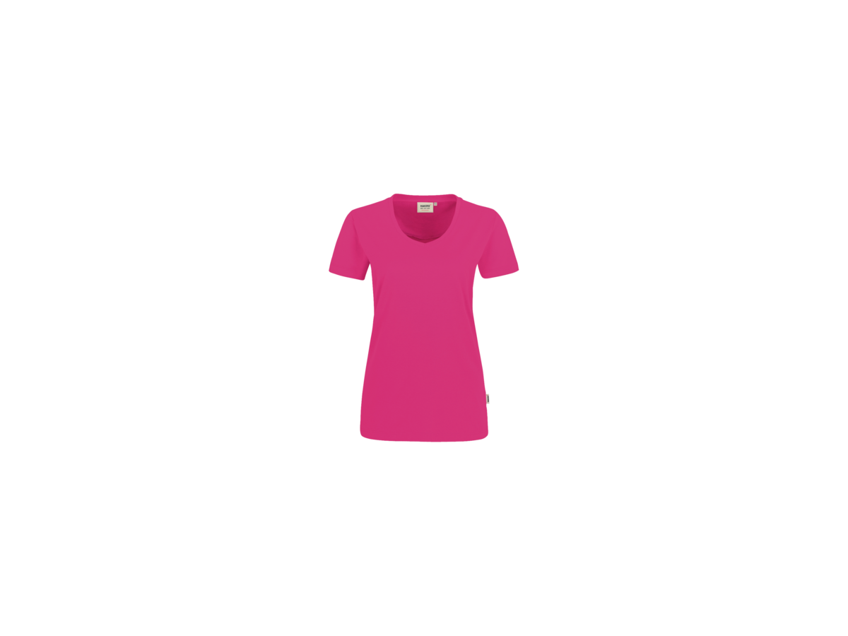 Damen-V-Shirt Perf. Gr. 3XL, magenta - 50% Baumwolle, 50% Polyester, 160 g/m²