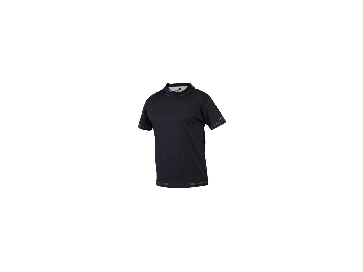 T-Shirt Basic Gr. L - Rundhals-Ausschnitt schwarz