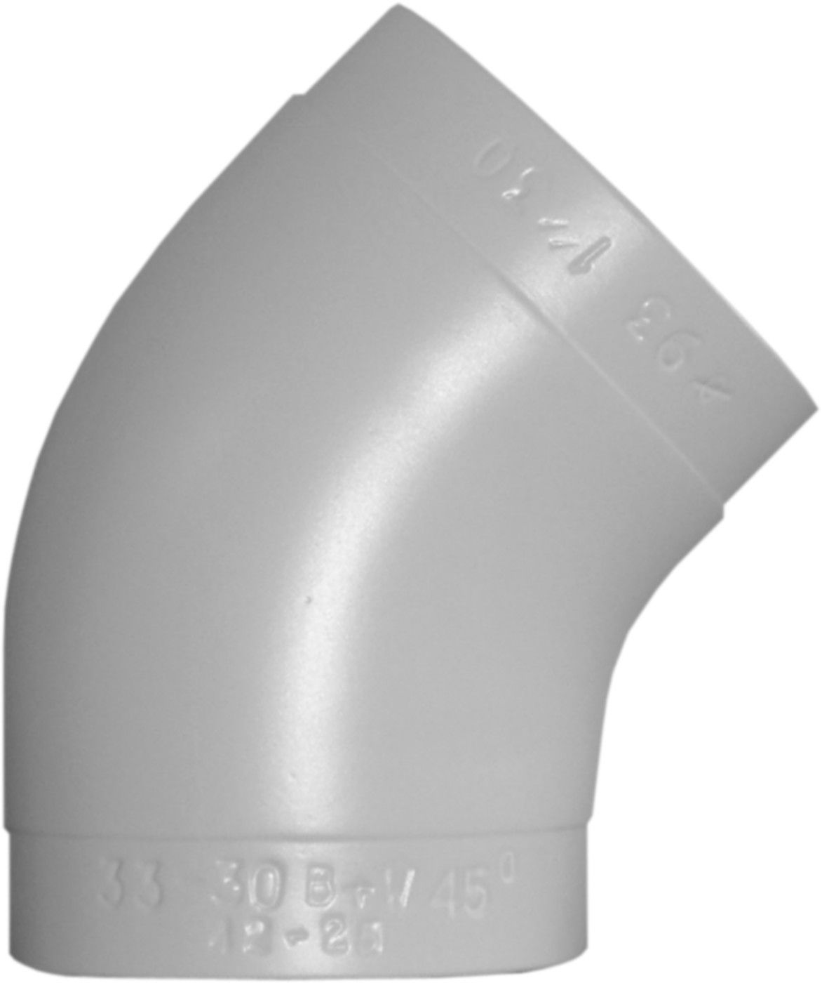PVC-Bogen 45°, Typ W + SBW - zu PIR